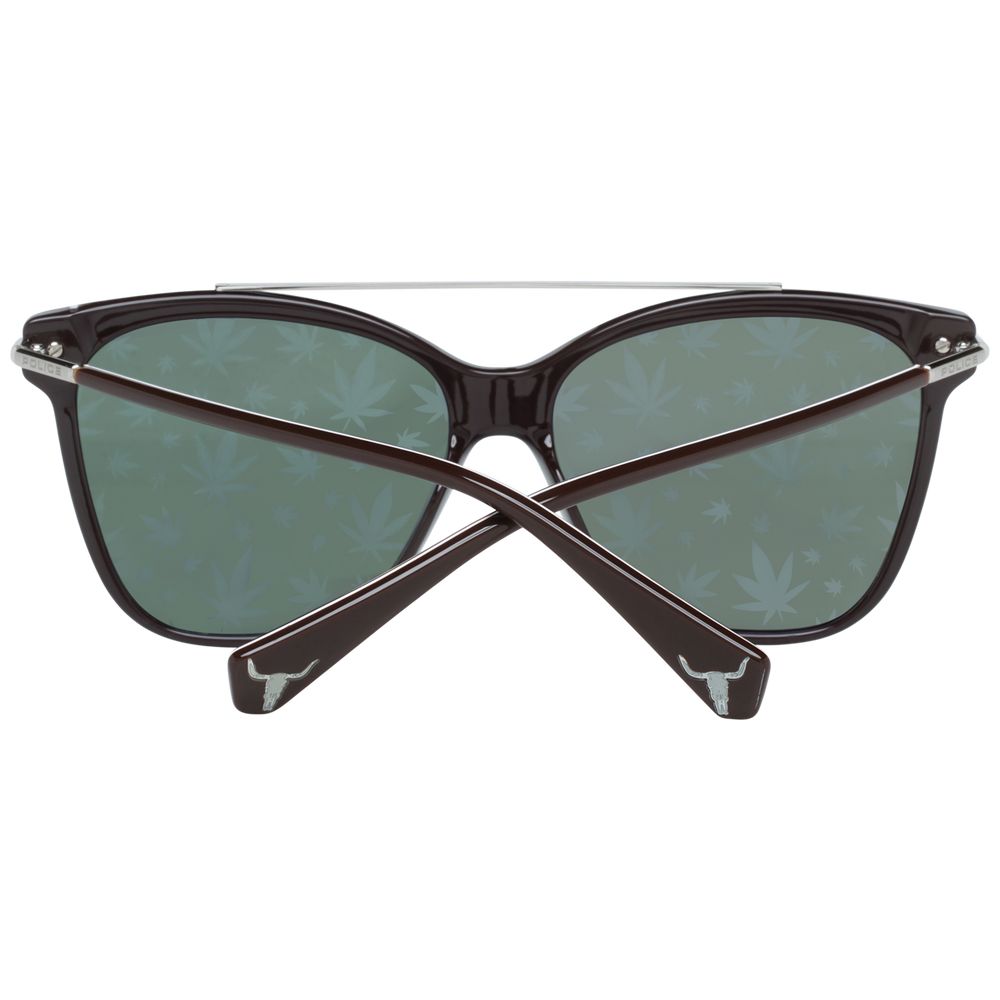 Police Brown Metal & Plastic Sunglasses