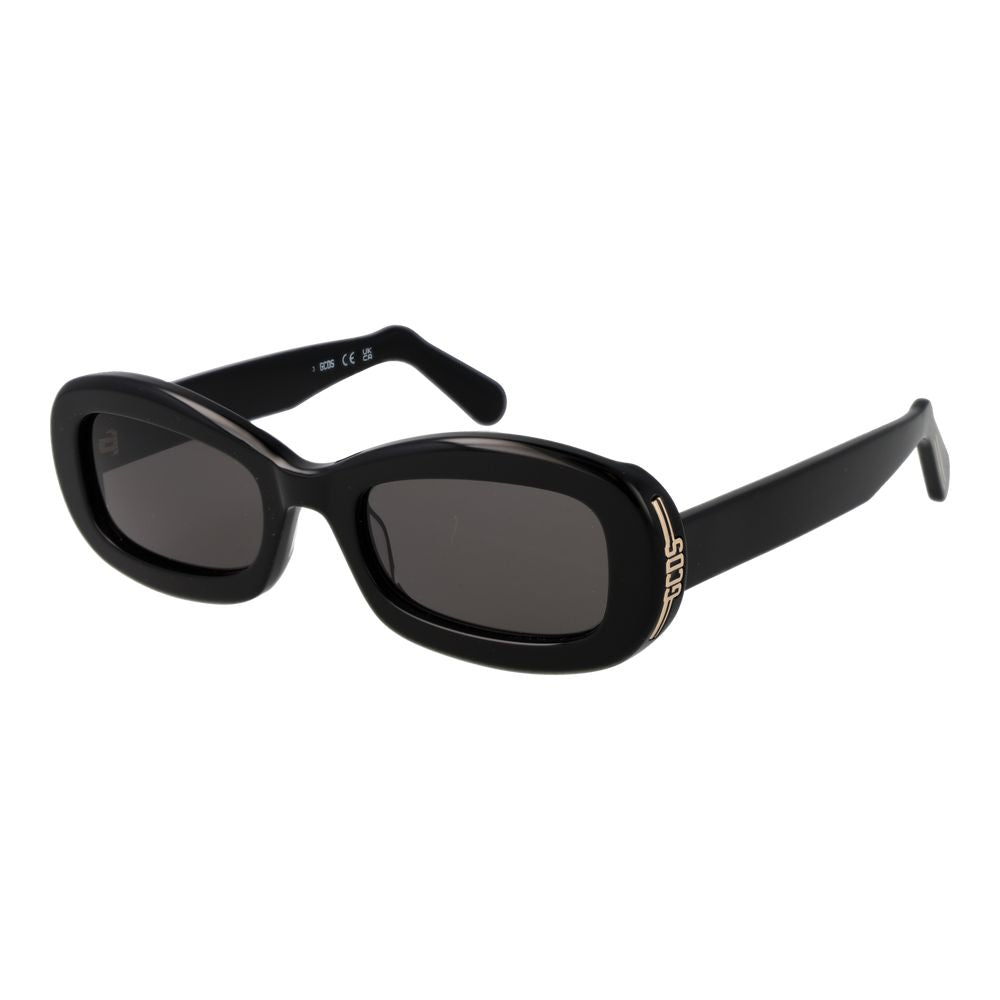 GCDS Black Plastic Sunglasses