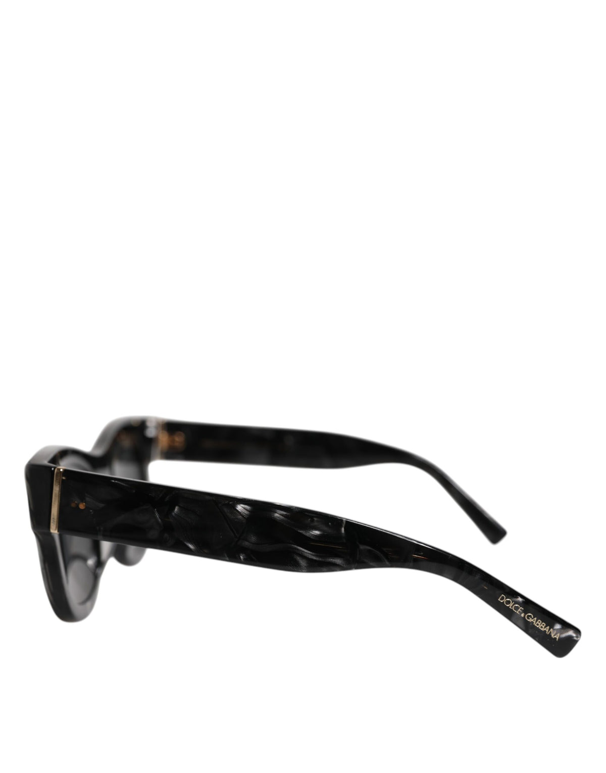 Dolce & Gabbana Pearl White Acetate Frame Domenico Deep Shades Sunglasses
