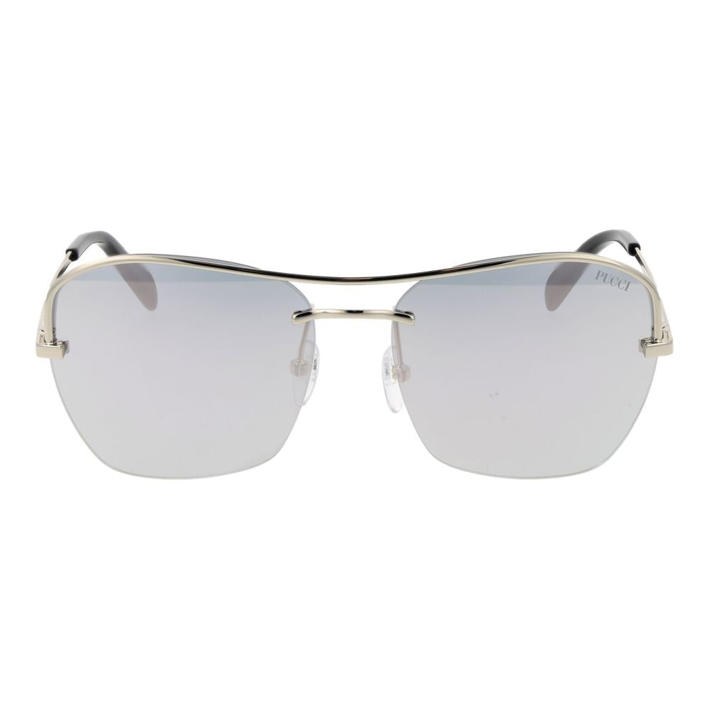Emilio Pucci Silver Metal Sunglasses
