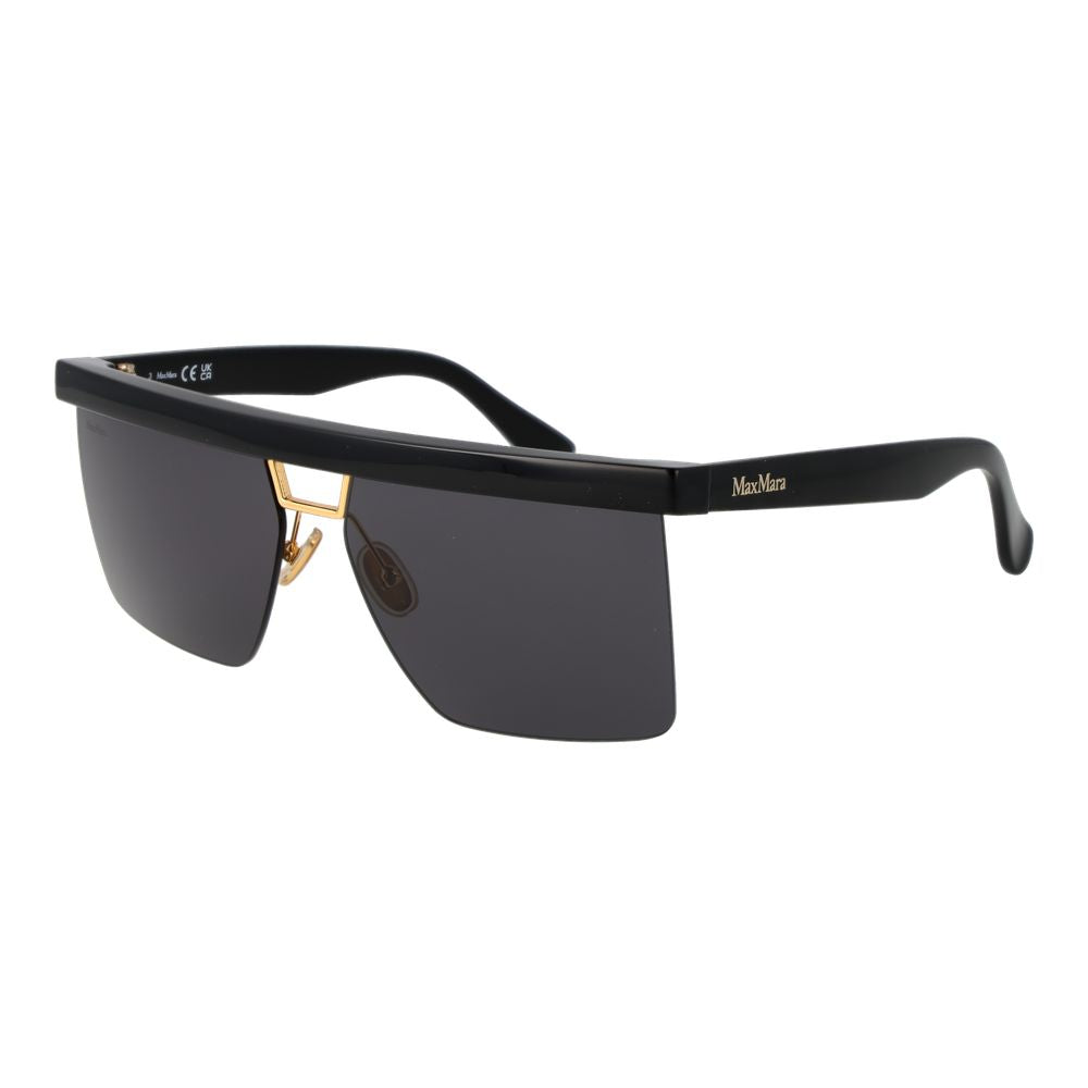 Max Mara Black Stainless Steel Sunglasses