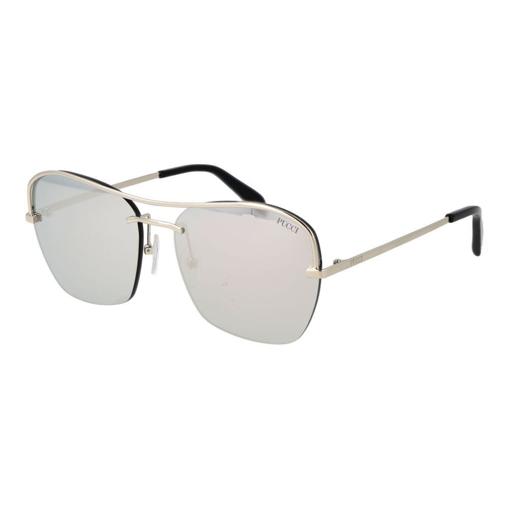Emilio Pucci Silver Metal Sunglasses